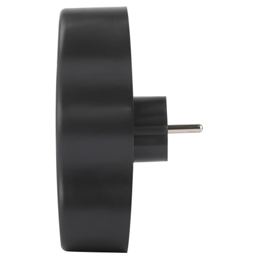 Разветвитель электрический ЭРА SPx-3e-B на 3 розетки с заземлением 16А черный