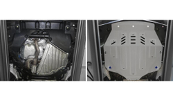 Защита картера и КПП Rival для Acura MDX III (V - 3.5) 2014-2016/Honda Pilot III (V - 3.0) 2016-2019 2018-н.в., штампованная, алюминий 4 мм, с крепежом, 333.0101.1