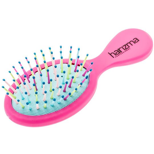 Щетка массажная Harizma Rainbow, малая, пурпурная (h10640-1616)