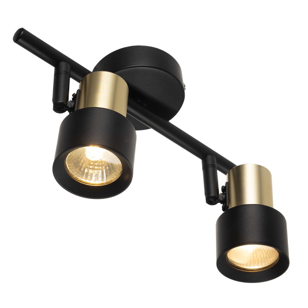 Citilux SAT CL505621 Спот поворотный с выключателем Чёрный+Золото