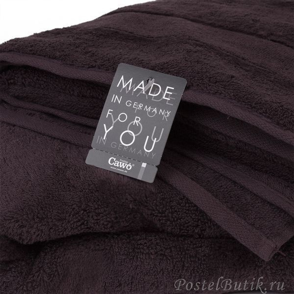 Полотенце 50x100 Cawo Noblesse 1002 темно-коричневое
