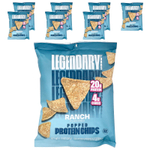 Legendary Foods, протеиновые чипсы, ранчо, 7 пакетиков по 36 г (1,3 унции)
