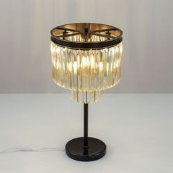 Citilux Мартин CL332862 Настольная лампа хрустальная Шампань