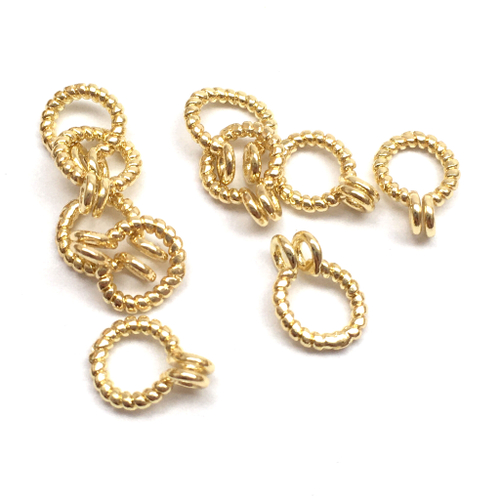 Коннектор "Трос" 8х6 мм, позолота