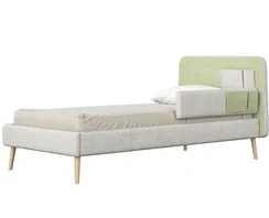 Кровать подростковая Soft (бежевый/зеленый) 90*200 см