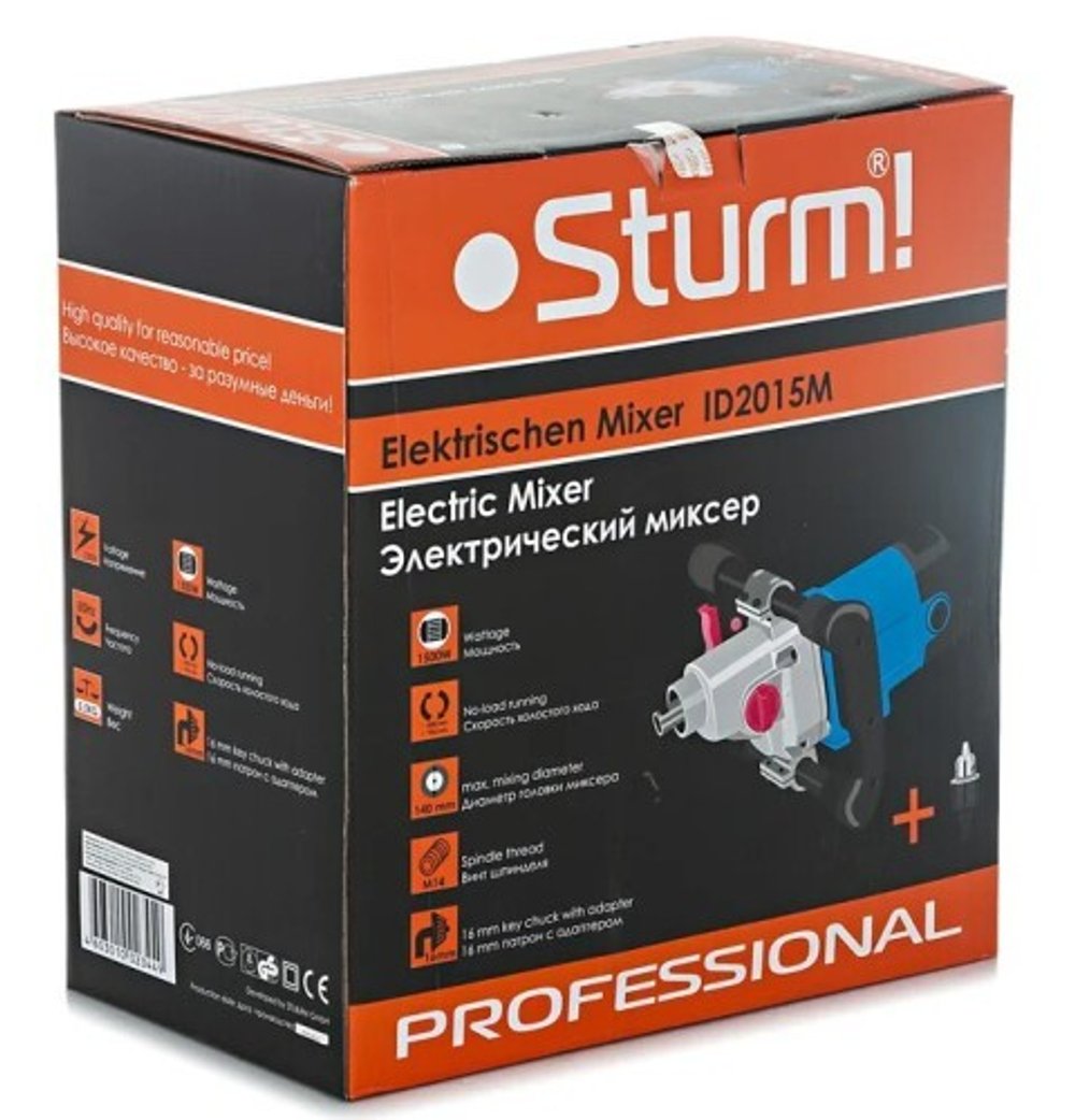 Миксер строительный сетевой Sturm ID2015M