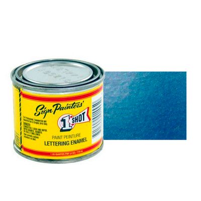 955-P Эмаль для пинстрайпинга 1 Shot Перламутровый Синий (Reflex Blue), 236 мл