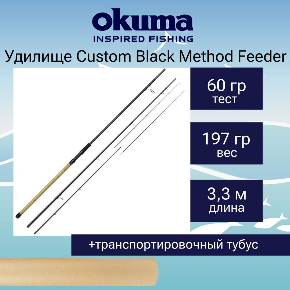 Удилище Custom Black Method Feeder 12' 360cm 60g 3sec