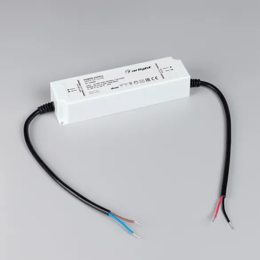 Блок питания ARPV-SP-24150 (24V, 6.25A, 150W) (Arlight, IP67 Пластик, 5 лет) 040048