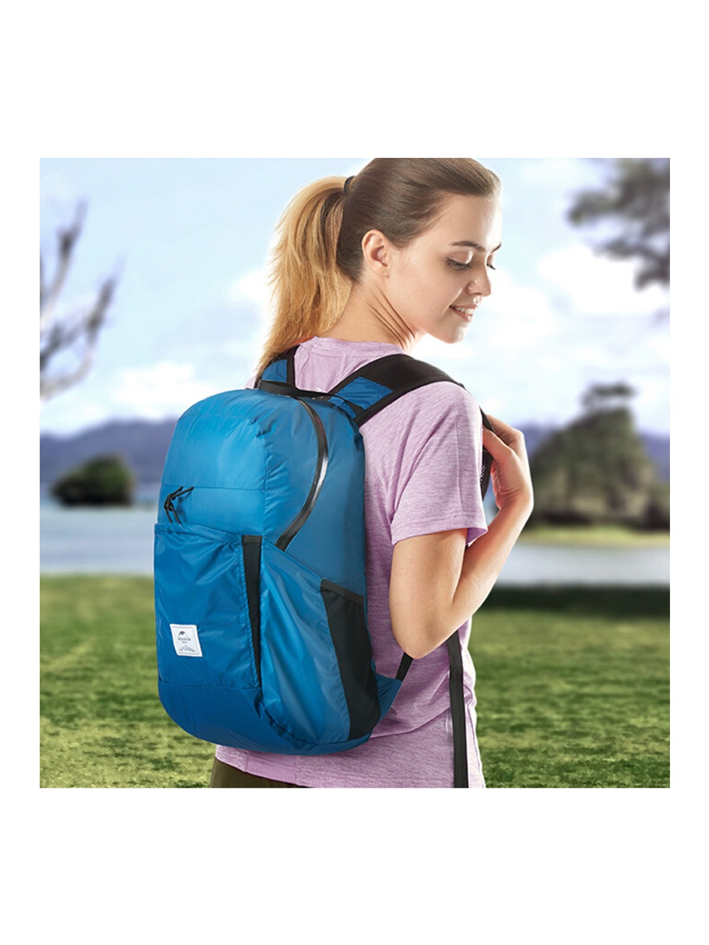 Рюкзак Naturehike NH17A017-B 22 л компактный ультралегкий синий