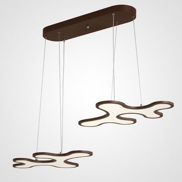 Светодиодный светильник с двумя подвесами на планке BLUR