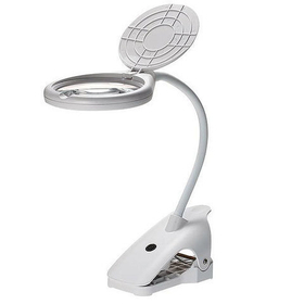 Лупа настольная с зажимом 109мм,21мм (8LED) BC-108C Magnifier
