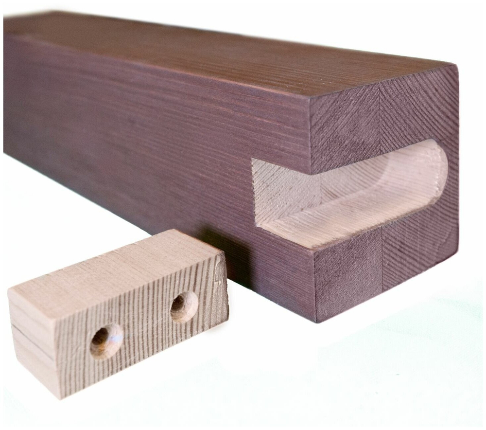 Реечная перегородка из Ясеня 40х60мм