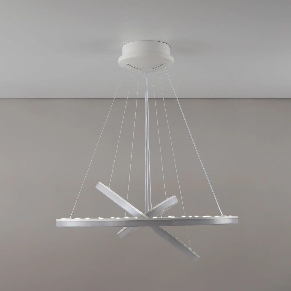 Citilux Электрон Смарт CL710A104S Умная люстра подвесная Белая