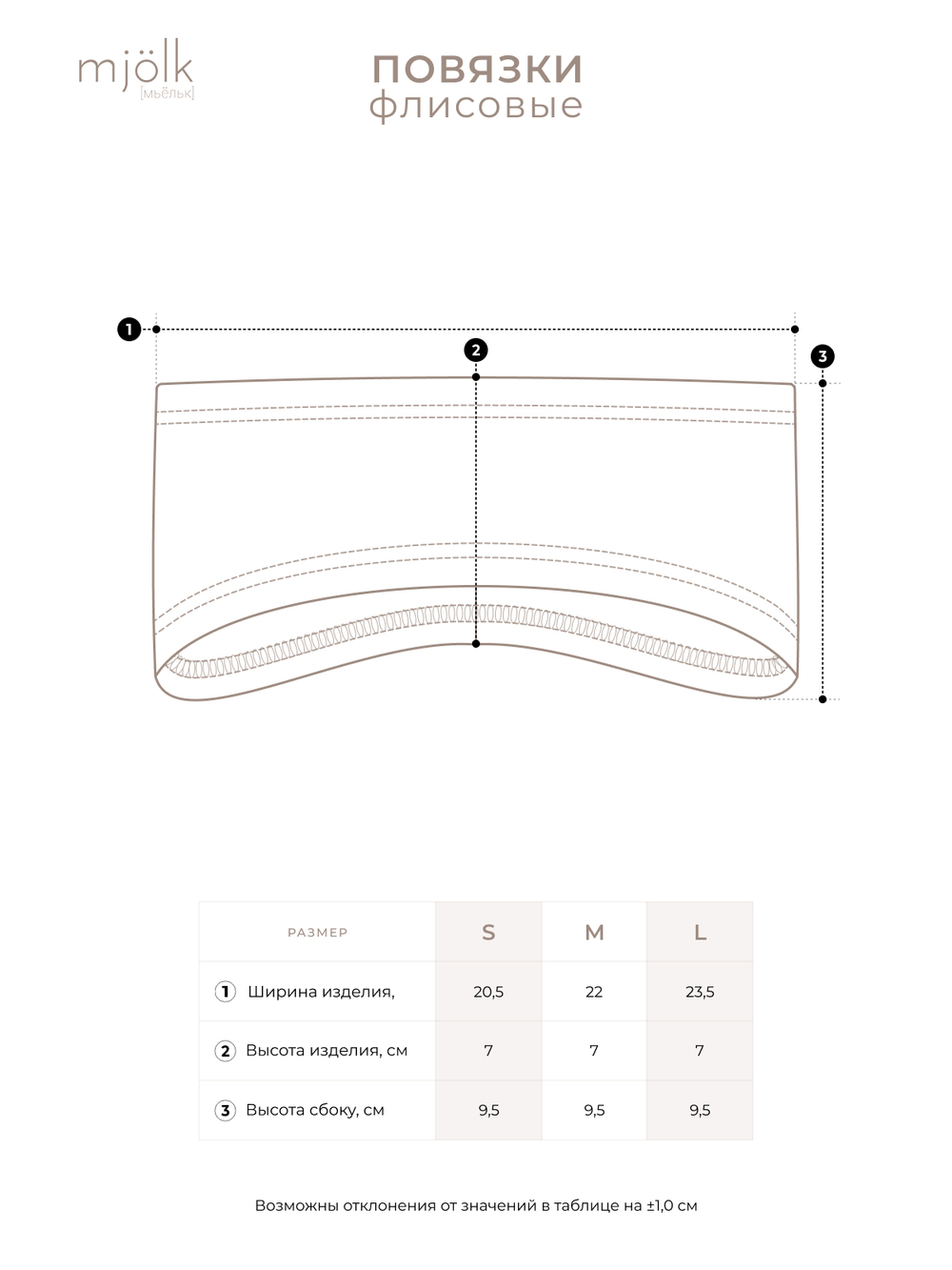 Флисовая повязка Mjölk Bering Sea