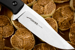 Туристический нож Asket AUS-10Co (Cryo) StoneWash Kydex