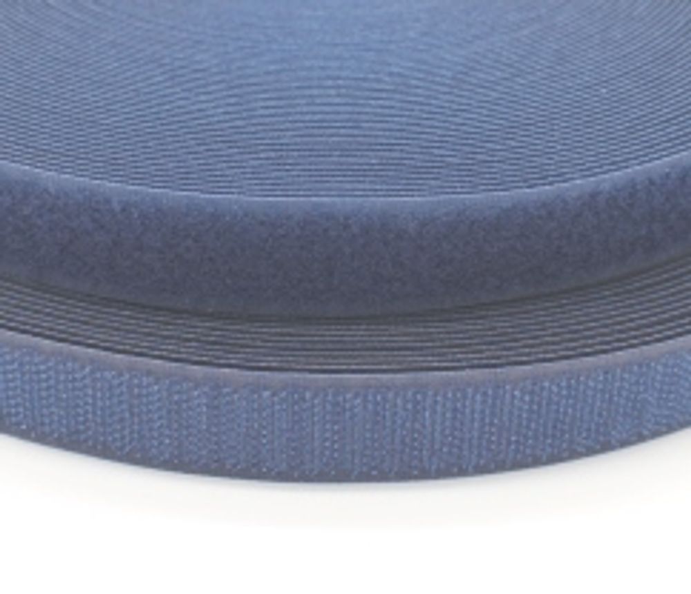 Велкро/липучка комплект, ш. 2,5 см, т.синий