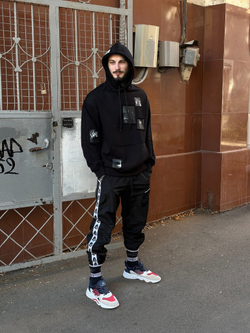Брюки UNAFFECTED PL 2.0 с лампасами Черный