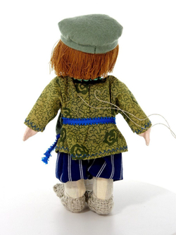 Кукла-подвеска текстильная Потешного промысла в русском крестьянском костюме Федул. Мужик