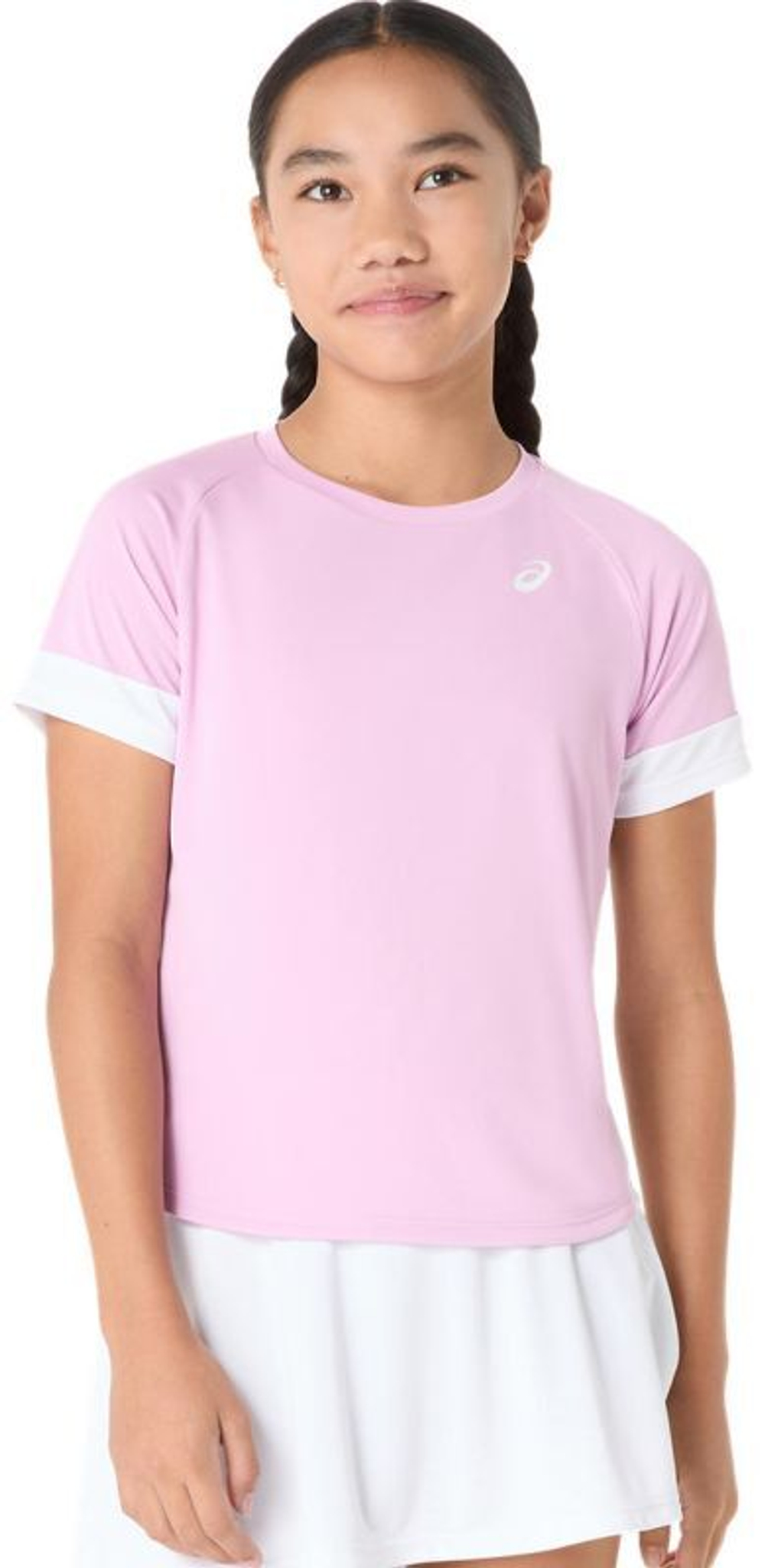 Футболка для девочки теннисная Asics Girls Tennis Short Sleeve - Розовый