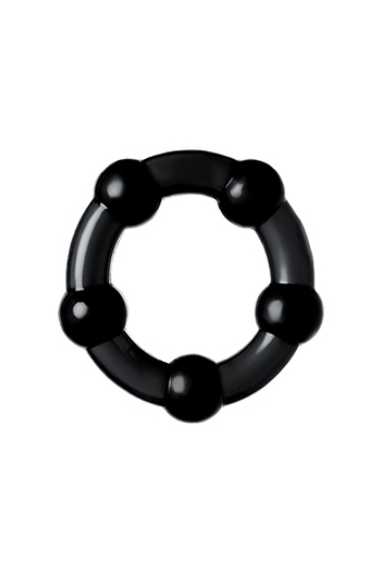 Набор колец A-Toys by TOYFA, TPE, силикон, черные, Ø 3,5/3/2 см