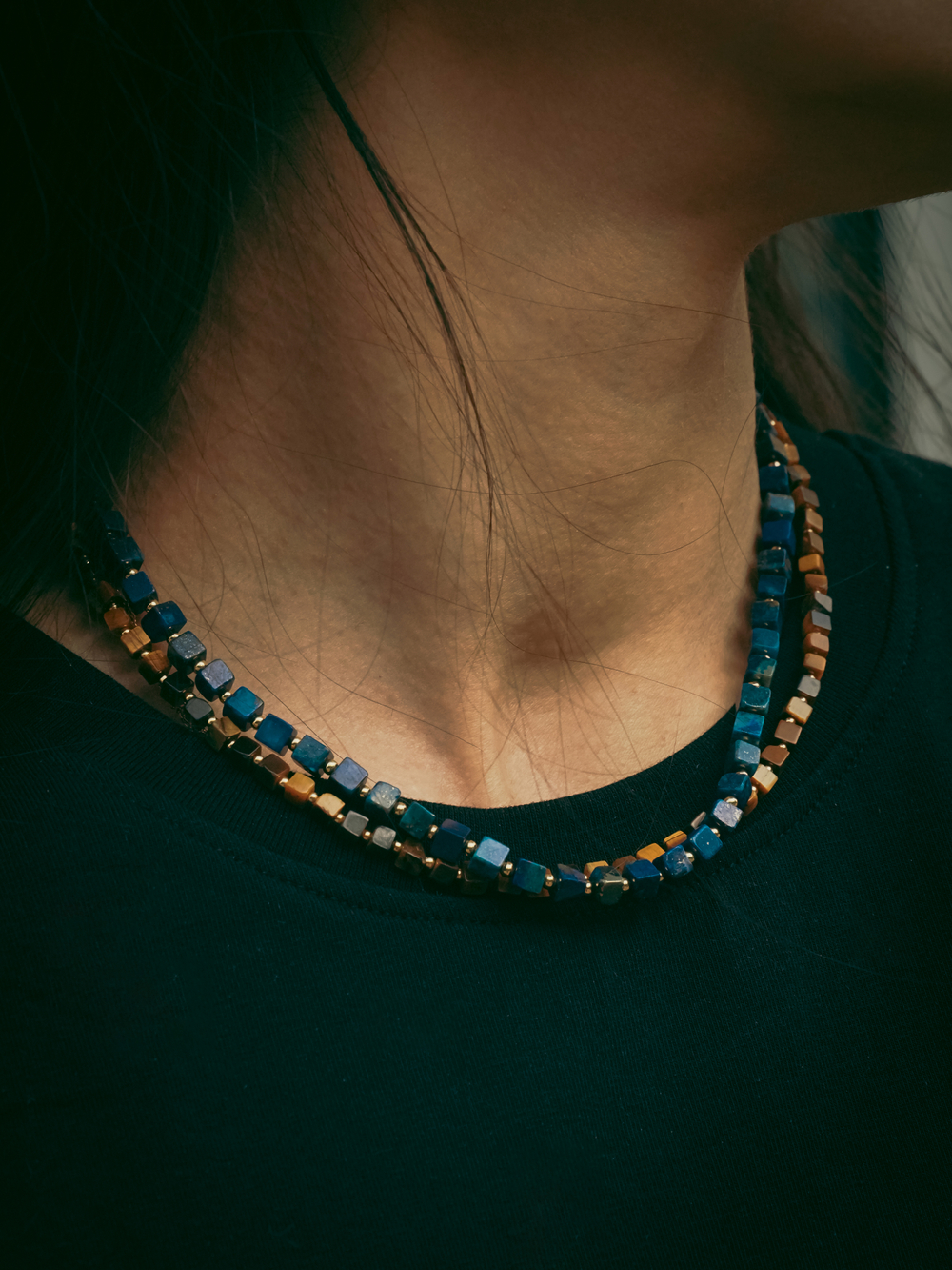 Чокер на шею из камня лазурит