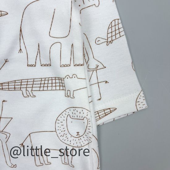 Слип хлопковый "Я родился" звери на сахаре