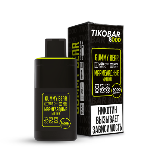 ОЭС (М) Tikobar 8000 Gummy Bear (Мармеладные Мишки)