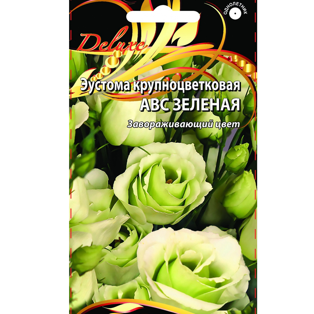 ЭУСТОМА Зелёная, АВС крупноцветковая (5шт) DeLuxe Цв.пак.(10шт)