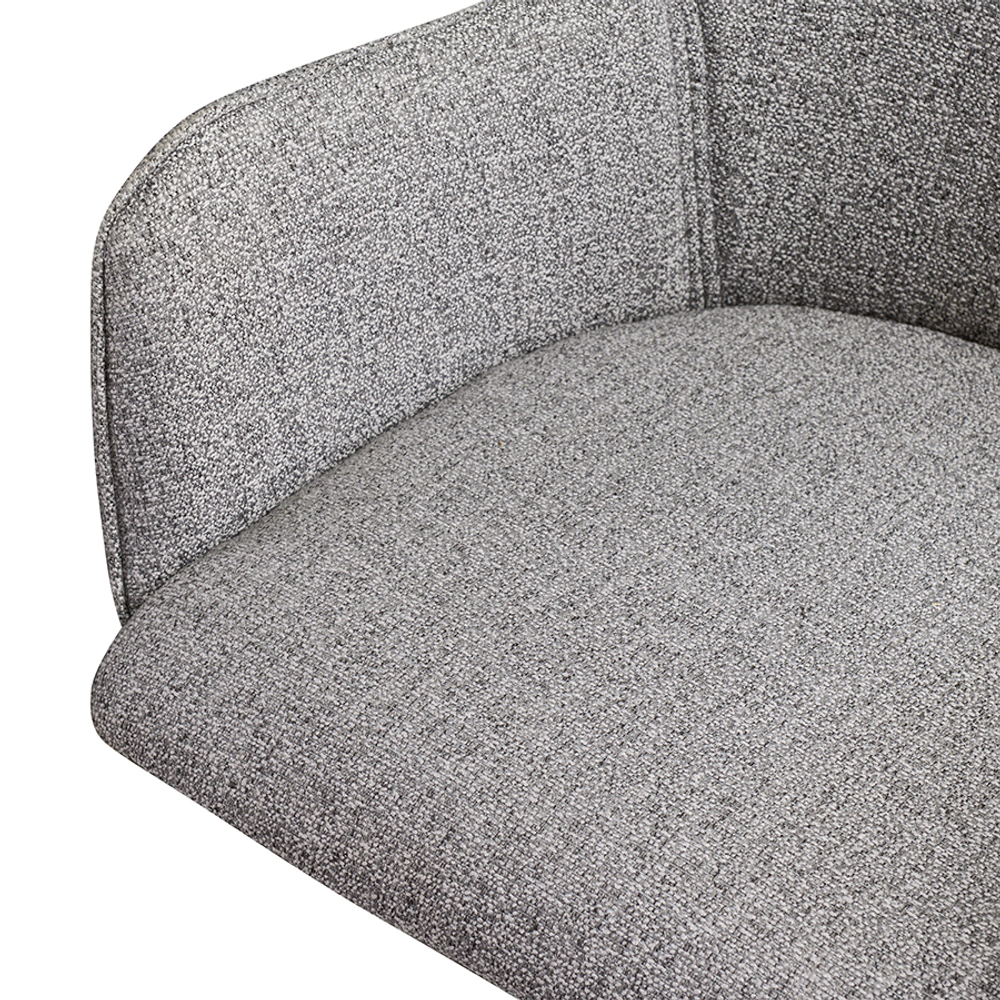 Кресло Bergenson Bjorn Isla, рогожка, серое