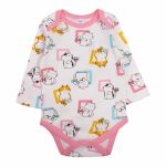 Боди для детей, цвет белый/котята, р. 80 9927032 (BONITO)