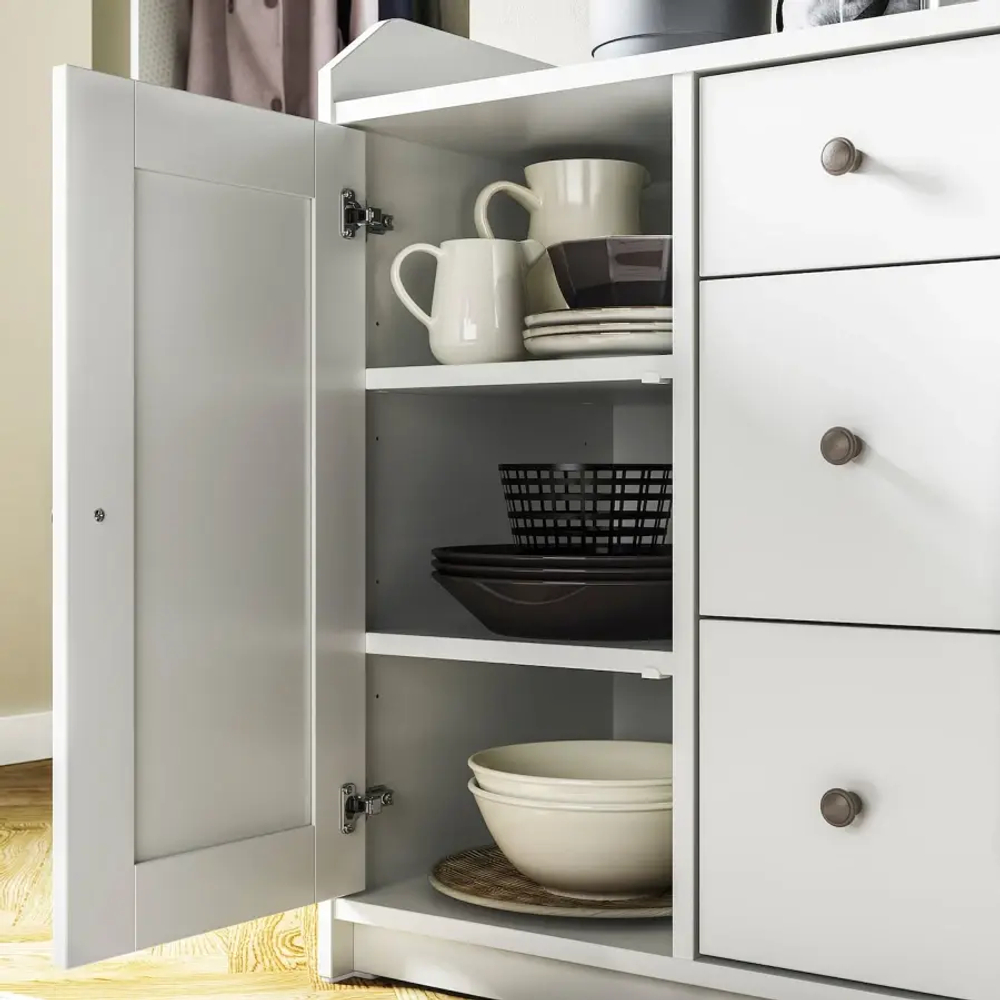 Шкаф - HAUGA IKEA/ ХАУГА ИКЕА,  140x84 см, белый