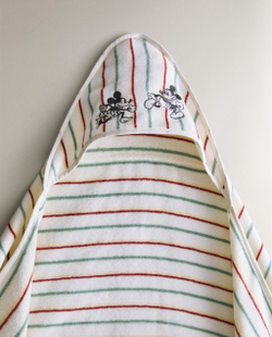 Zara Home Детское полотенце с капюшоном из хлопка, жёлтый