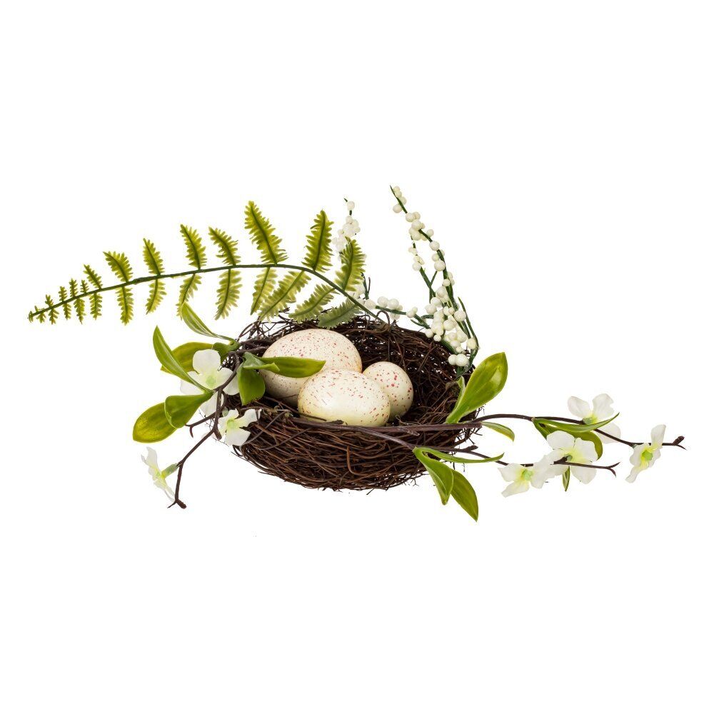 GAEM Изделие декоративное "Гнездо пасхальное", L16 W16 H6 см, 3в.