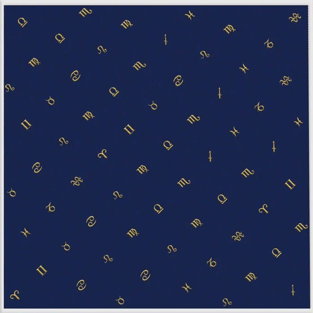 Скатерть для гадания на картах Таро "Астрология" (80 см х 80 см) / Lo Scarabeo