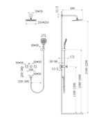 Душевая система встраиваемая WONZON & WOGHAND SHAKESPEARE, Хром (WW-654701-CR)