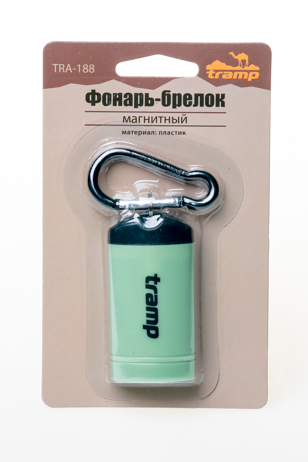 Фонарь-брелок магнитный (пластик)TRA-188 TRAMP (оливковый)