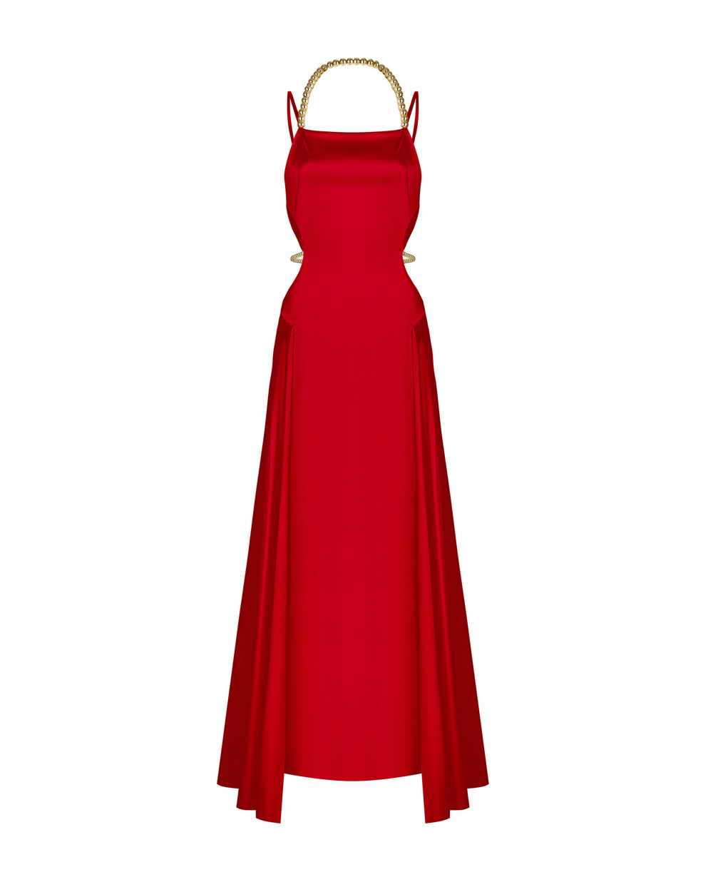 Платье макси с открытой талией