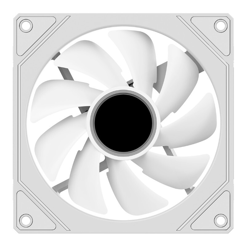 Вентилятор для корпуса Ocypus Gamma F12 WH ARGB, 120x120x25mm, 4-PIN PWM, 800-1600 RPM, 31 DBA