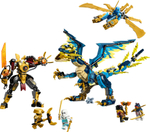 Конструктор LEGO Ninjago 71796 Элементальный Дракон против Робота-императрицы