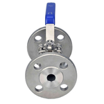 Stainless steel ball valve Elephant BV.F.Fp.T.ISO.316.180 580 psi, SS316, full port, flanged connection, with ISO 5211 mounting pad