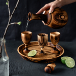 Графин с тремя рюмками на подносе RN3