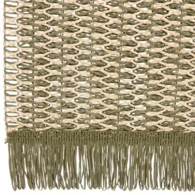 Салфетка на стол 30*45см «Бохо» плетеная, зеленая