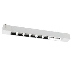 ULB-Q282 20W-4000K WHITE Светильник-прожектор светодиодный трековый. Линейный. 1600 Лм. Белый свет 4000К. Корпус белый. ТМ Volpe