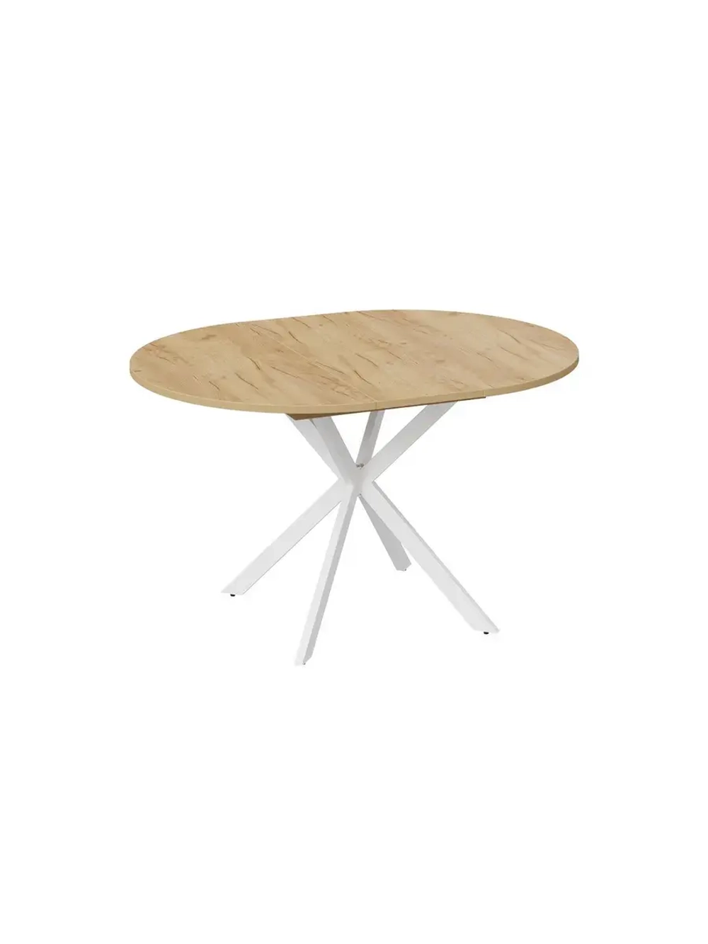 Стол кухонный обеденный круглый раздвижной 100,1х100х75 см