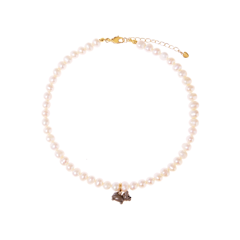 Колье Мой Любимый Пушистик с Жемчугом – Кошка