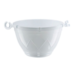 ГОРШОК "ЛИЛИЯ ПОДВЕСНАЯ" 1,5л БЕЛЫЙ