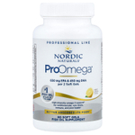 Nordic Naturals, ProOmega®, лимон, 60 мягких таблеток (640 мг на мягкий гель)
