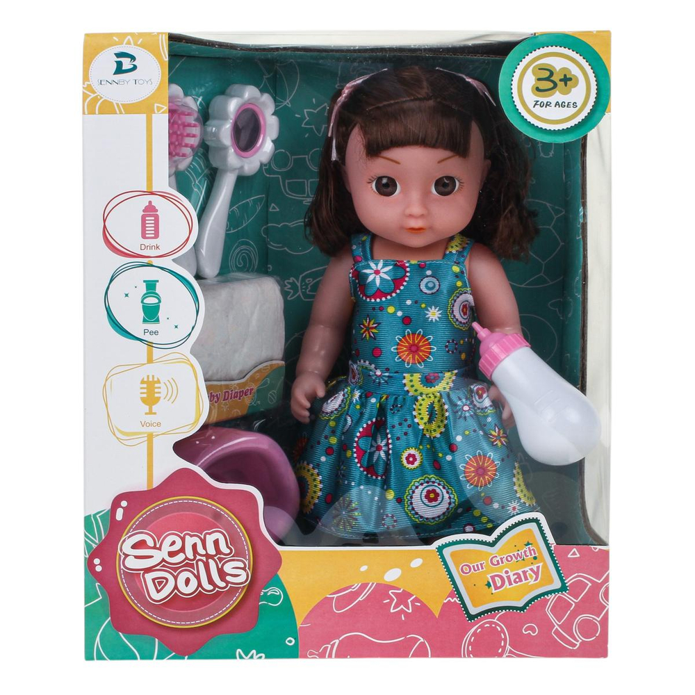 Пупс функциональный с аксесс., коробка SNB126E