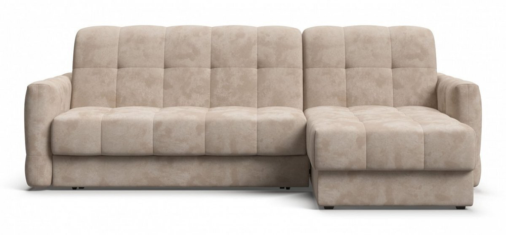 Угловой диван Босс Слип 160 Велюр Алькантара пепел